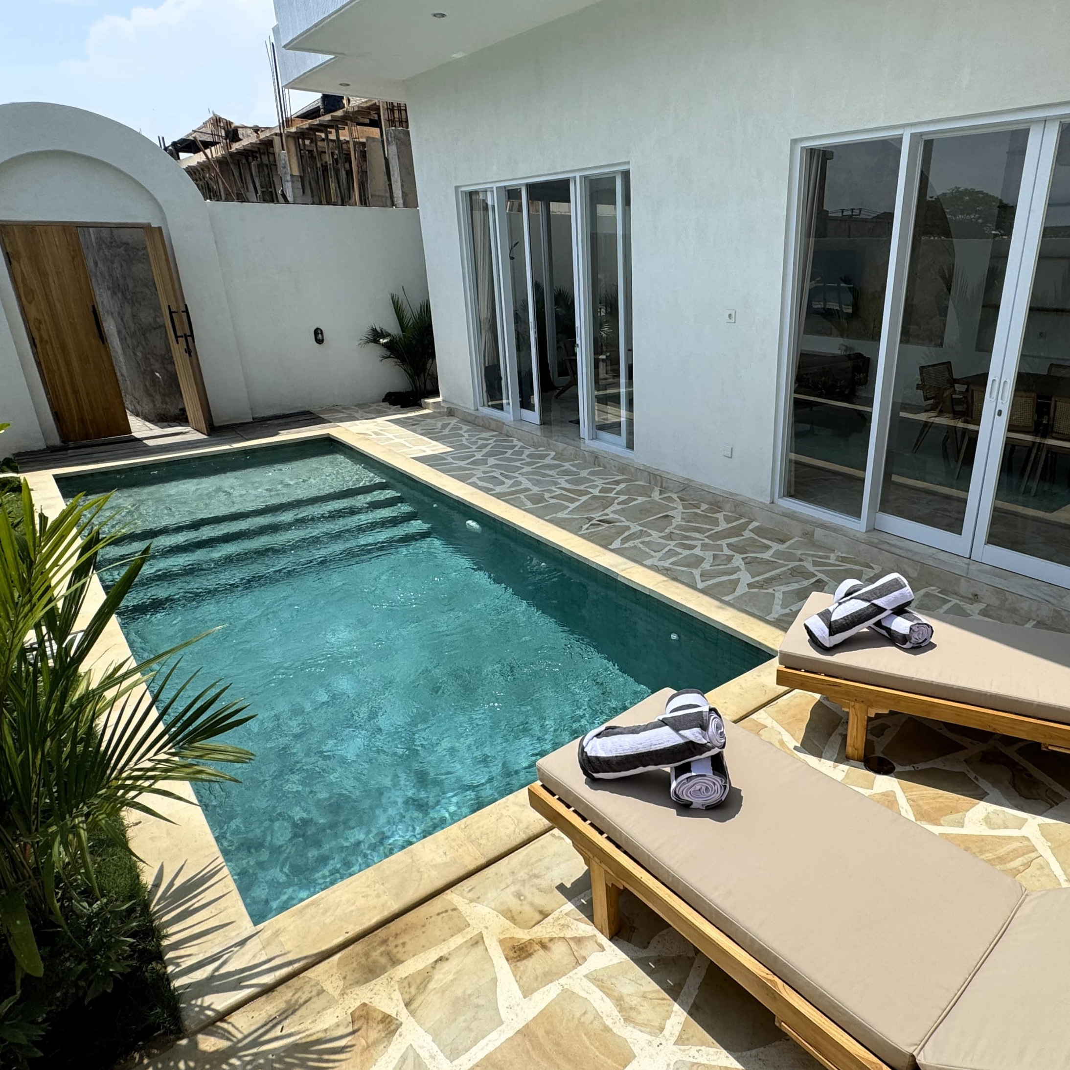 Sunny, outdoor areas